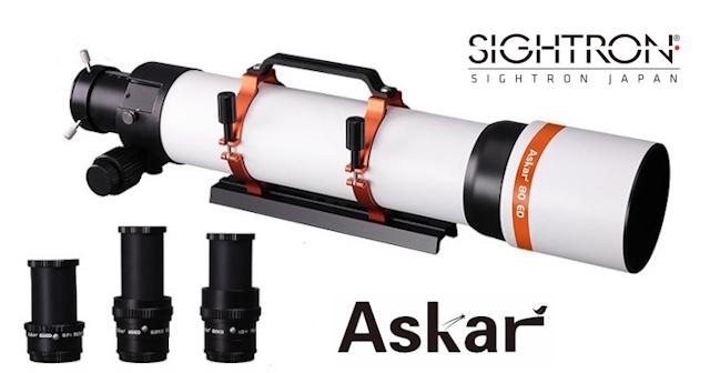 望 眼視と撮影の両方で活躍するAskar「80ED 鏡筒」とアクセサリー3