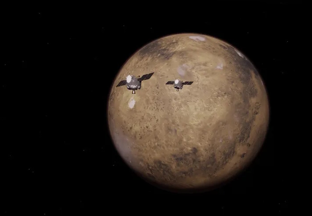 火星探査機「ブルー」と「ゴールド」