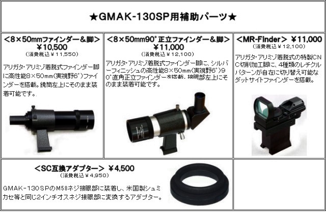 GMAK-130SP用補助パーツ