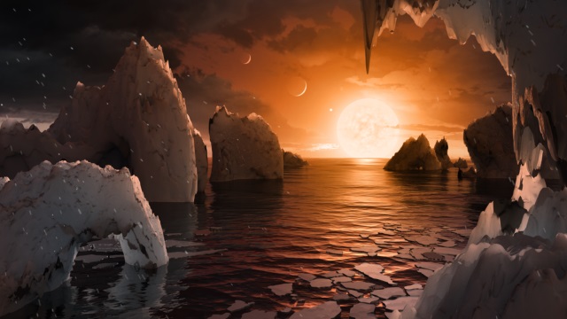 TRAPPIST-1 fの想像図