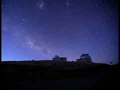 Magellanic Clouds over the MOAII and B&C telescoples 