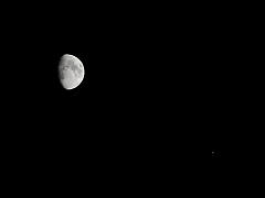 月と火星の接近