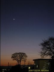（masa氏撮影の金星と水星の写真 1）