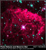 Pistol Nebula and Massive Star