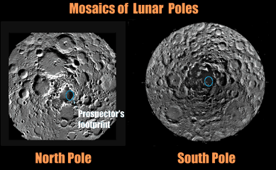 ルナ・プロスペクターが、月の極の氷に関する証拠を発見