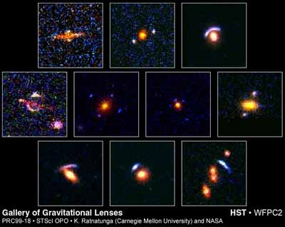 ハッブル望遠鏡が捉えた重力レンズ銀河
