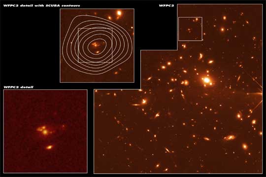ハッブルによる遠方星形成銀河J1/J2