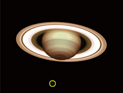 （VLT で撮影した土星の写真）