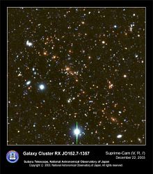 （銀河団RX-JO152.7-1357の画像）
