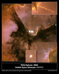 （三裂星雲（M20, NGC 6514）の画像）