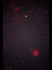 （IC 443 くらげ星雲からNGC 2174 モンキー星雲の写真）