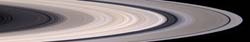（土星探査機カッシーニが捉えた土星の環の画像）