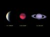 （金星・火星・木星の写真）