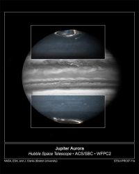 ハッブル宇宙望遠鏡による木星の画像