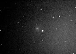 （板垣彗星 C/2009 E1の発見直後の画像）