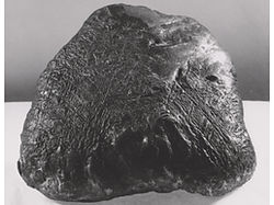 （1952年に米・テキサス州で発見された鉄・ニッケル隕石の画像）