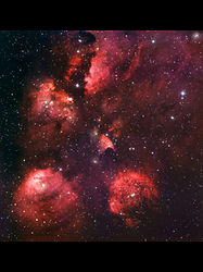 ラシーヤ天文台でとらえた「猫の手星雲」