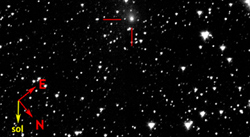 探査機ディープインパクトが撮影したハートレー彗星