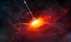 クエーサーのイメージ図