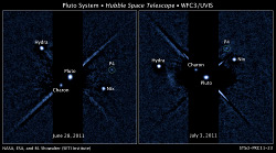 冥王星と4つの衛星たち
