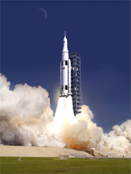 SLSの打ち上げイメージ