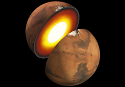 火星内部のイメージ図