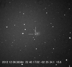 超新星2012hoの発見画像