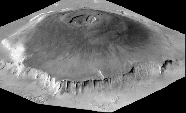 太陽系最大の山に見るかつての溶岩流