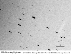 36年ぶりに検出されたデニング・藤川彗星（72P）