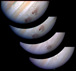 木星に残された衝突痕