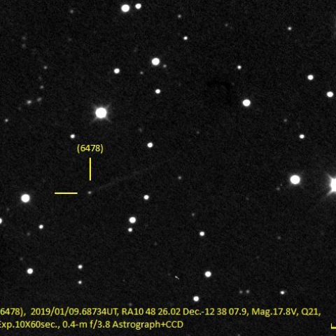 メインベルト小惑星 (6478) Gaultからの彗星活動？