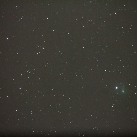 C/2012K1パンスターズ彗星とM51の接近