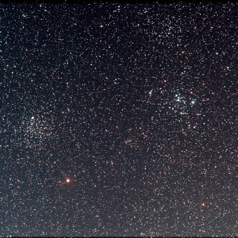 M46とM47　とも座の散開星団