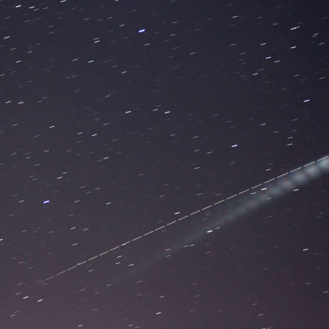 HⅡA2段目のジェット噴射