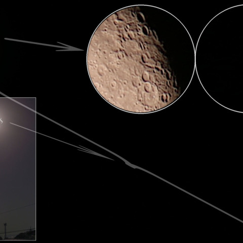 月と木星の接近