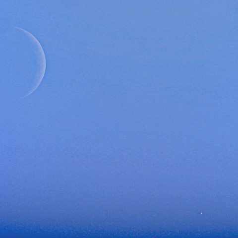 20180716白昼の月と金星