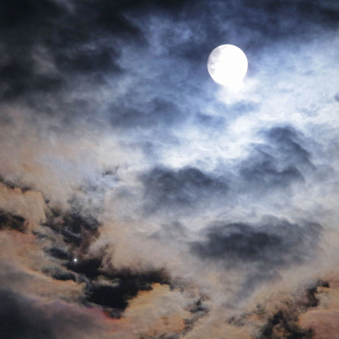 月と木星の接近20190616