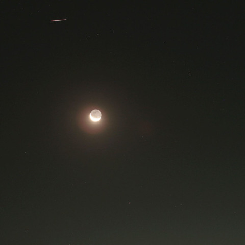 月と火星と国際宇宙ステーション20191223