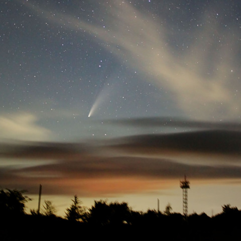 塚原高原のネオワイズ彗星20200719