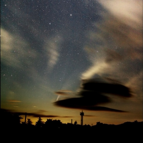 長い尾のネオワイズ
