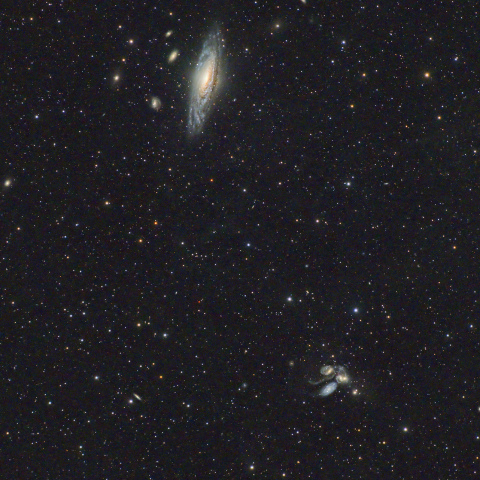 NGC7331とステファンの五つ子