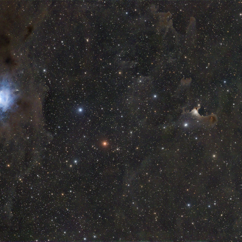 アイリス星雲とゴースト星雲