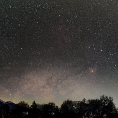 昇り行く夏の天の川