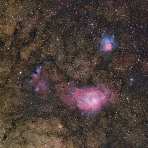 M8､M20,NGC6559