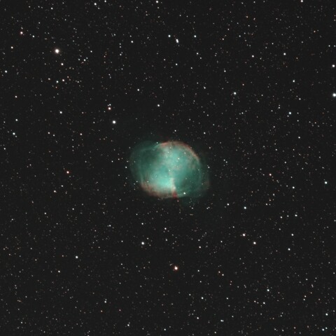 M27(亜鈴状星雲）_2024年6月19、21日撮影（トリミング済み）
