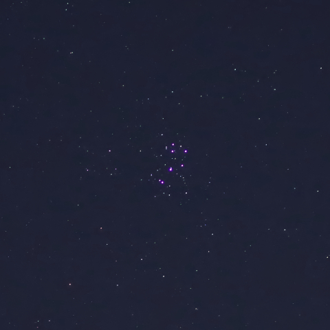 プレアデス星団　(2021年10月29日)