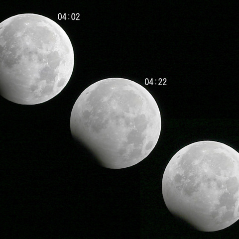 2010元日の部分月食