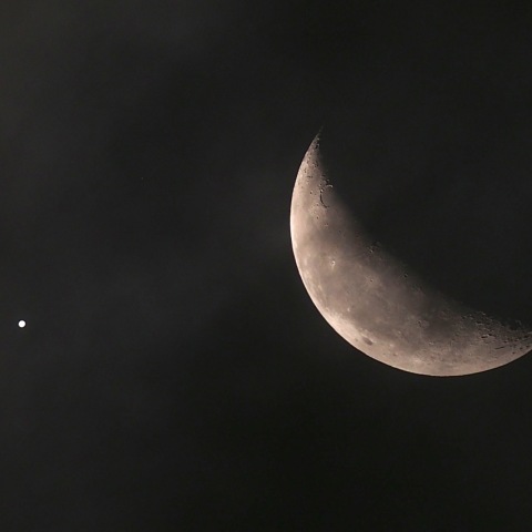 月と木星の接近