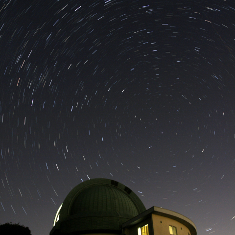 堂平天文台と日周運動