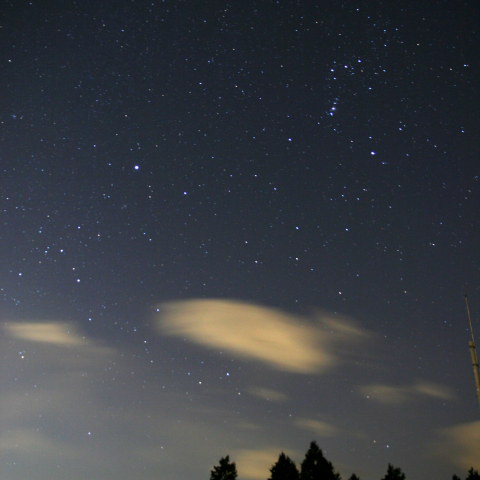 堂平山からのカノープスと大三角